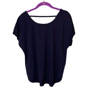 Two by Vince Camuto Black Top Braid Detail size medium